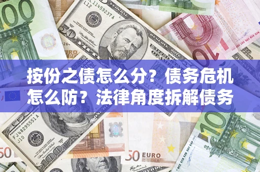 武汉按份之债怎么分？债务危机怎么防？法律角度拆解债务分配与风险自保指南