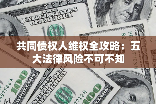 武汉共同债权人维权全攻略：五大法律风险不可不知