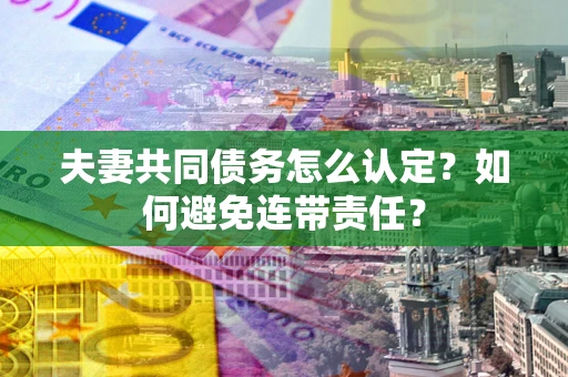 武汉夫妻共同债务怎么认定？如何避免连带责任？