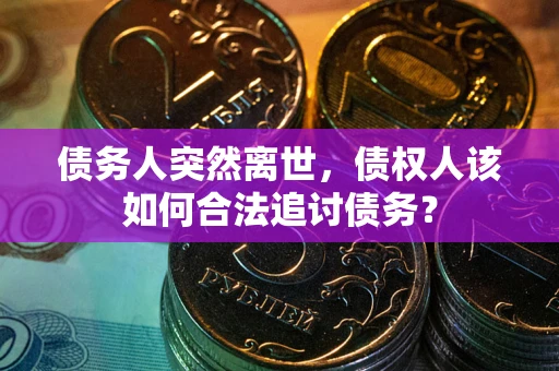武汉债务人突然离世，债权人该如何合法追讨债务？