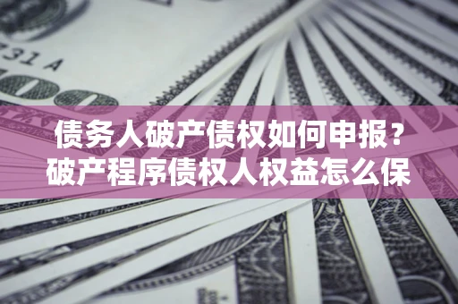 武汉债务人破产债权如何申报？破产程序债权人权益怎么保障？