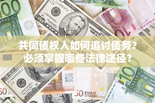 武汉共同债权人如何追讨债务？必须掌握哪些法律途径？