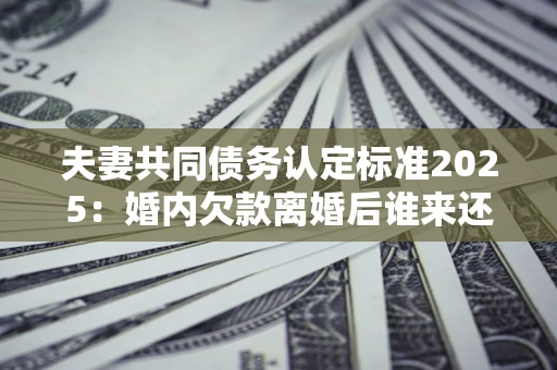 武汉夫妻共同债务认定标准2025:婚内欠款离婚后谁来还? 武汉夫妻共同债务认定标准2025:婚内欠款离婚后谁来还?