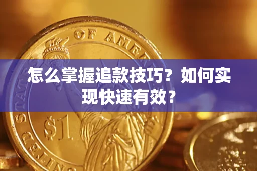 武汉怎么掌握追款技巧？如何实现快速有效？