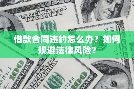 武汉借款合同违约怎么办？如何规避法律风险？